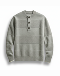 Henley wool sweater